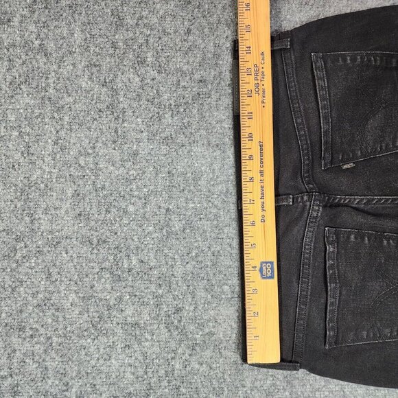 Levis 505 Straight Leg Womens Mid Rise Stretch Charcoal Wash Jeans Size 27 - Picture 10 of 13